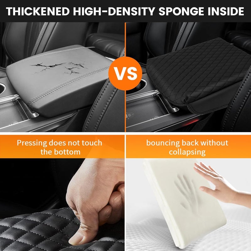 Rilsen Custom Fit for Center Console Cover Acura MDX 2022 2023 2024 2025 2026 Armrest Cover Center Console Pad Interior Accessories Car Armrest Seat Box Cover Protector Black - Image 4